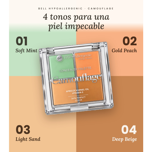 Bell HYPOAllergenic - Palette di correttori Camouflage