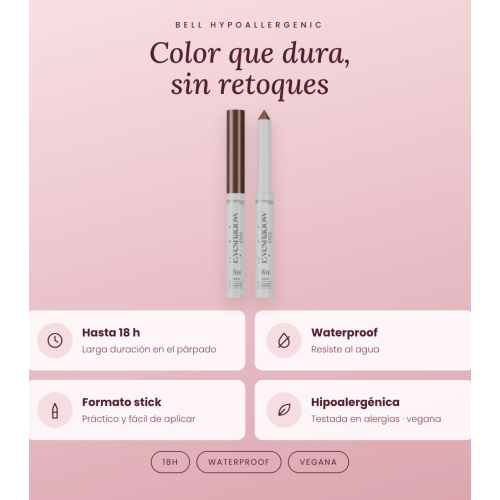 Bell HYPOAllergenic - Ombretto in stick 18h Waterproof - 03: Brownie