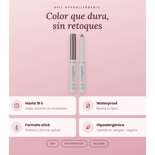 Bell HYPOAllergenic - Ombretto in stick 18h Waterproof - 04: Nutmeg