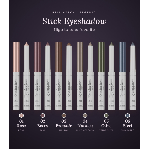 Bell HYPOAllergenic - Ombretto in stick 18h Waterproof - 04: Nutmeg