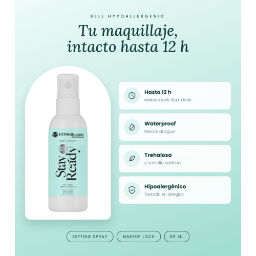 Bell HYPOAllergenic - Spray fissante per trucco Stay Ready 12h
