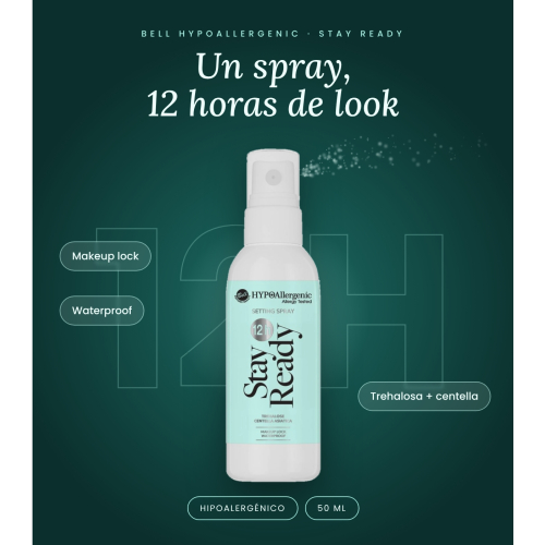 Bell HYPOAllergenic - Spray fissante per trucco Stay Ready 12h