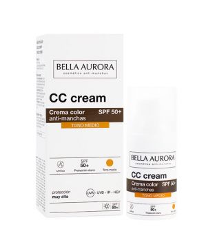 Bella Aurora - CC Cream anti-macchie SPF50+ - Tono Medio