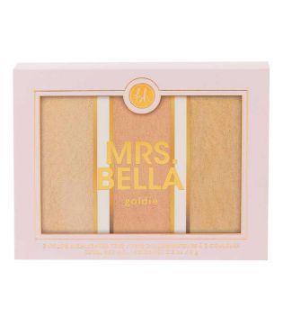 BH Cosmetics - Palette di illuminanti Mrs. Bella - Goldie