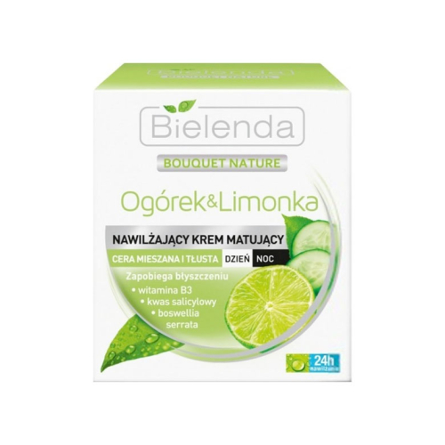 Bielenda - Crema idratante e opacizzante - Cetrioli e lime
