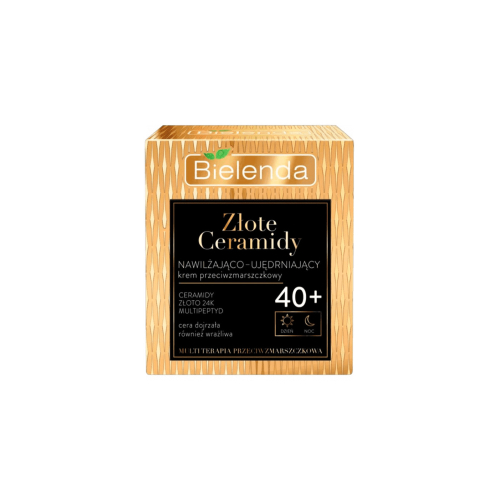 Bielenda - *Golden Ceramides* - Crema viso antirughe idratante e rassodante - Da oltre 40 anni