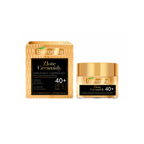 Bielenda - *Golden Ceramides* - Crema viso antirughe idratante e rassodante - Da oltre 40 anni