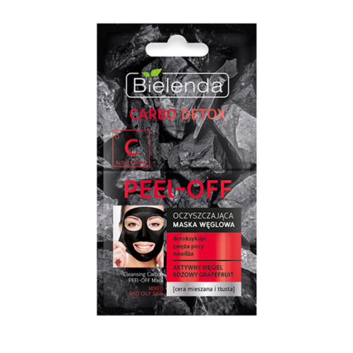 Bielenda - Maschera Peel Off Carbo detox - Pelle mista e grassa