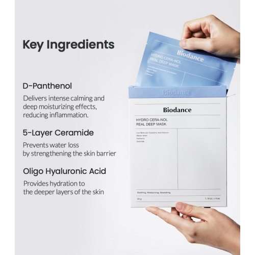 Biodance - Confezione da 4 maschere viso - Hydro Cera-Nol