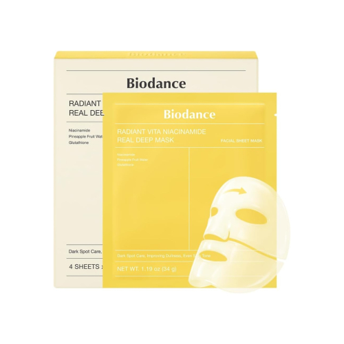 Biodance - Pacco da 4 maschere facciali - Radiant Vita Niacinamide