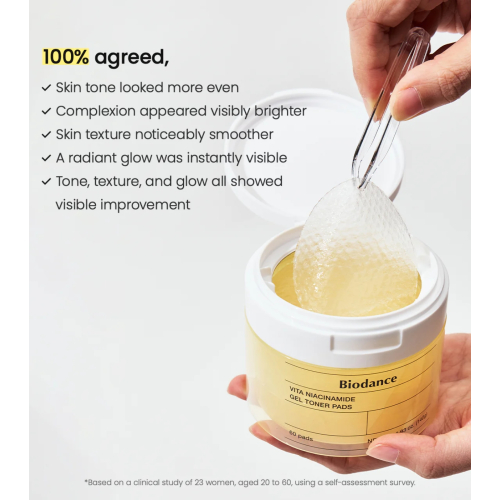 Biodance - Tonico Illuminante in Formato Pad Vita Niacinamide - 60pz