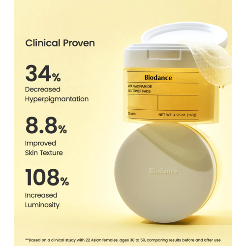 Biodance - Tonico Illuminante in Formato Pad Vita Niacinamide - 60pz