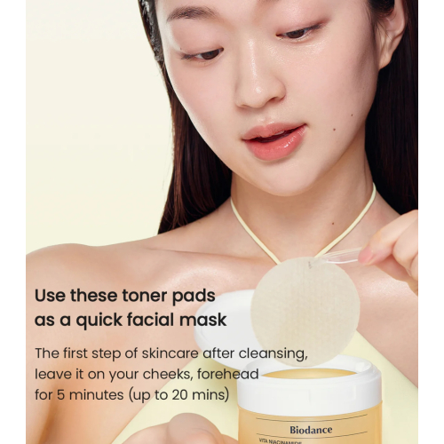 Biodance - Tonico Illuminante in Formato Pad Vita Niacinamide - 60pz