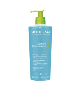 Bioderma - Gel detergente purificante in dispenser Sébium 500ml - Pelle mista/grassa