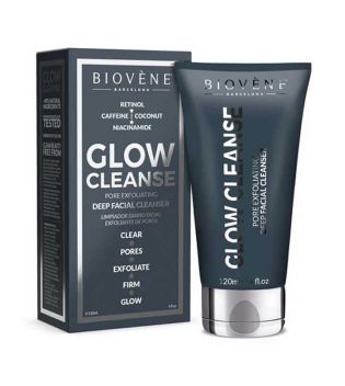 Biovène - Detergente esfoliante per i pori del viso Glow Cleanse