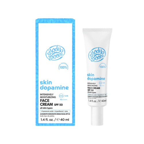 Bodyboom - *Skin Dopamine* - Crema viso SPF50 PA ++++ Hyaluronic acid + Pantenol + Aloe