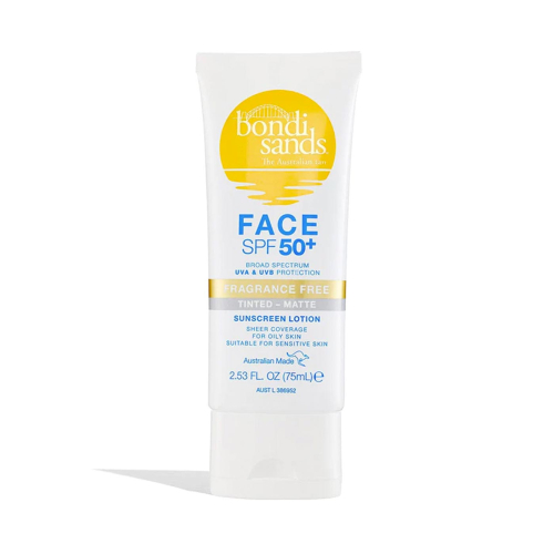 Bondi Sands Matte Finish Crema solare colorata per il viso SPF50+ Inodore