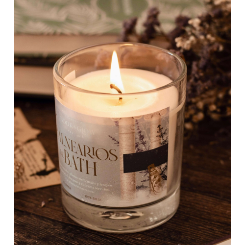 Book and Glow - *Austen* - Candela di soia vegana - Balnearios de Bath