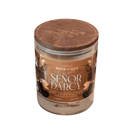 Book and Glow - *Austen* - Candela di soia vegana - Señor Darcy