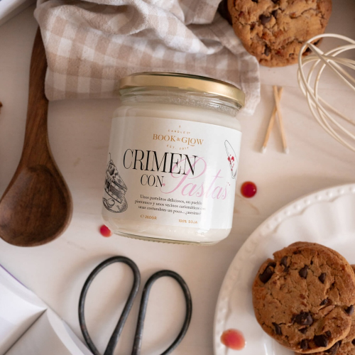 Book and Glow - *Los Archivos* - Candela di soia - Crimen Con Pastas