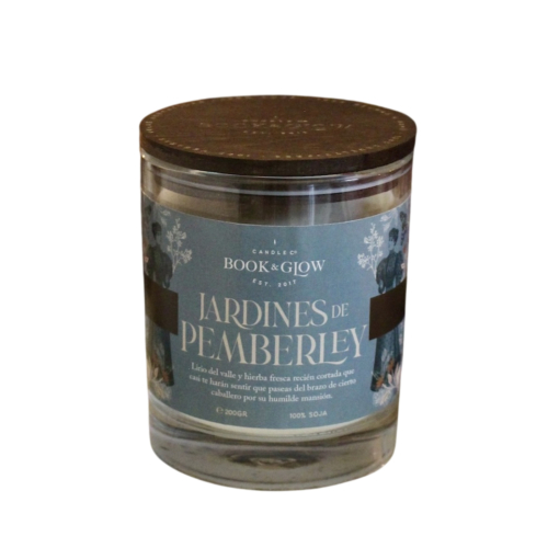 Book and Glow - *Mundos extraordinadios* - Candela di soia - Jardines de Pemberley