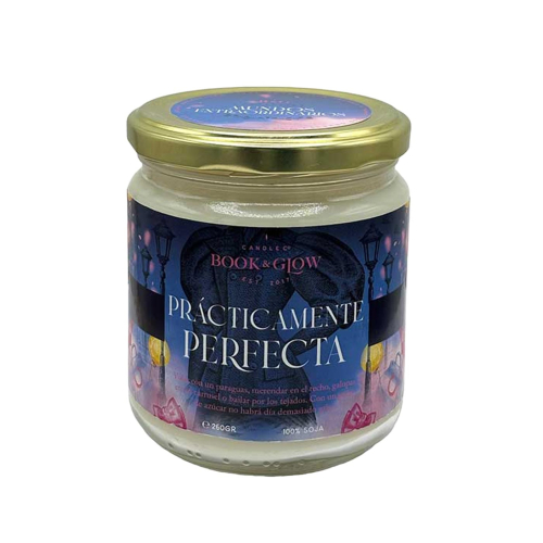 Book and Glow - *Mundos Extraordinarios* - Candela di soia - Prácticamente Perfecta
