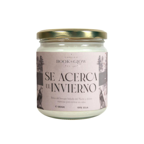 Book and Glow - *Mundos Extraordinarios* - Candela di soia - Se Acerca El Invierno