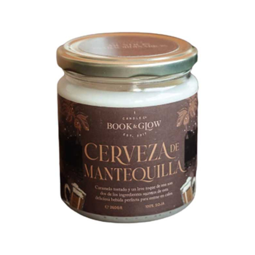 Book and Glow - *Mundos Extraordinarios* - Candela di soia vegana - Burrobirra
