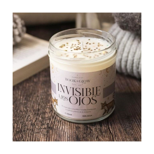 Book and Glow - *Remarkable Worlds* - Candela di soia vegana - Invisibile agli occhi