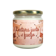 Book and Glow - *Perfect Moments* - Candela di soia - Lettura accanto al fuoco