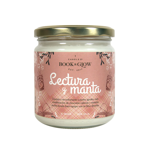 Book and Glow - *Perfect Moments* - Candela di soia - Lectura y manta