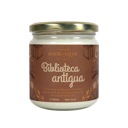 Book and Glow - *Perfect Moments* - Candela di soia - Biblioteca antigua