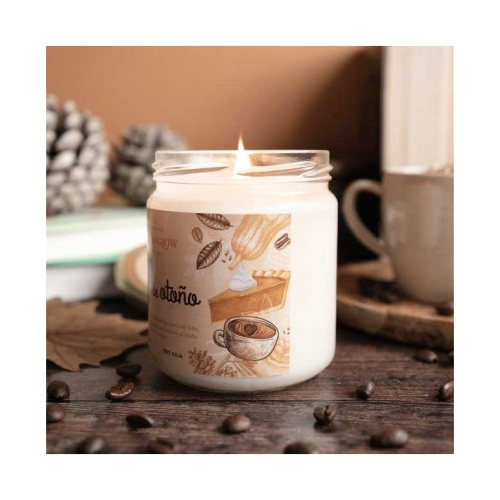 Book and Glow - *Perfect Moments* - Candela di soia vegana - Café de otoño