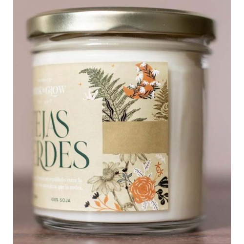 Book and Glow - *Mundos Extraordinarios* - Candela di soia - Tejas verdes