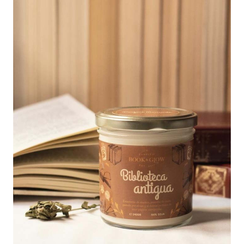 Book and Glow - *Perfect Moments* - Candela di soia - Biblioteca antigua