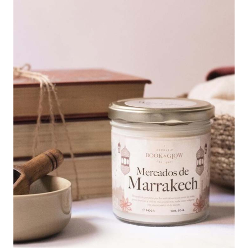 Book and Glow - *Wanderlust* - Candela di soia - Mercados de Marrakech