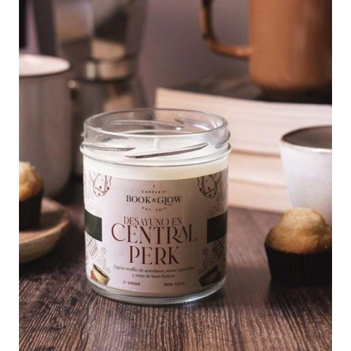 Book and Glow - *Mundos Extraordinarios* - Candela di soia - Desayuno en Central Perk