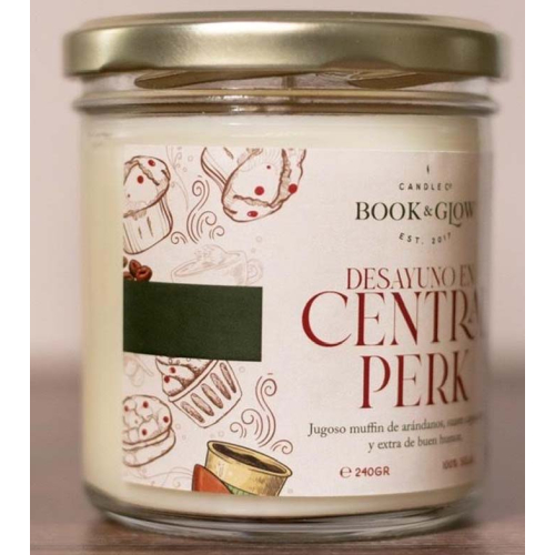 Book and Glow - *Mundos Extraordinarios* - Candela di soia - Desayuno en Central Perk