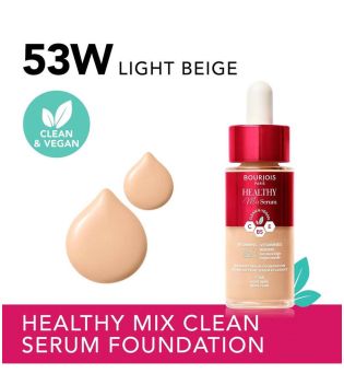 Bourjois - Fondotinta Serum Makeup Healthy Mix - 53W: Light Beige