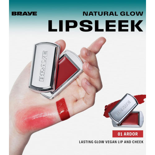 Braye - Balsamo per labbra e guance Lipsleek - 01: Ardor