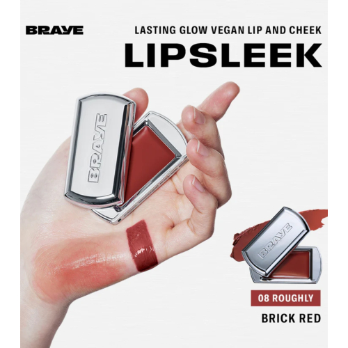 Braye - Balsamo per labbra e guance Lipsleek - 08: Roughly