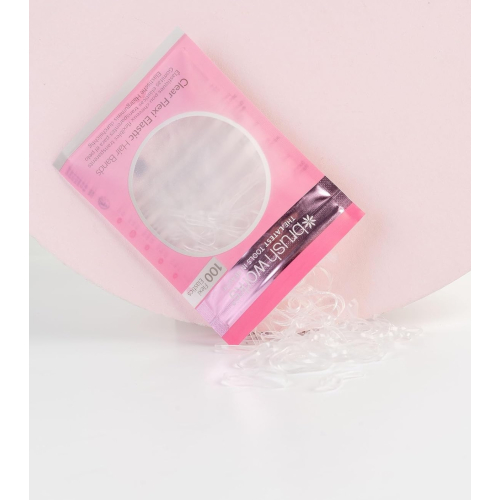 Brushworks - Pacchetto di gommini elastici trasparenti