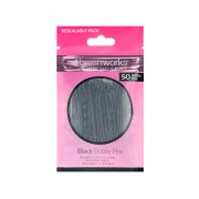 Brushworks - Set di 50 forcine Bobby Pins - Nero