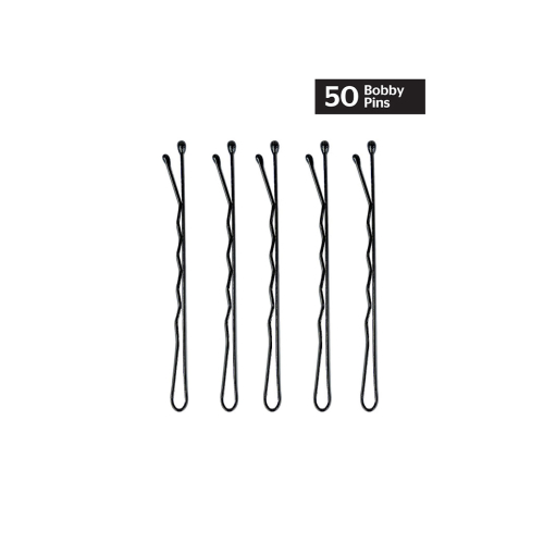 Brushworks - Set di 50 forcine Bobby Pins - Nero