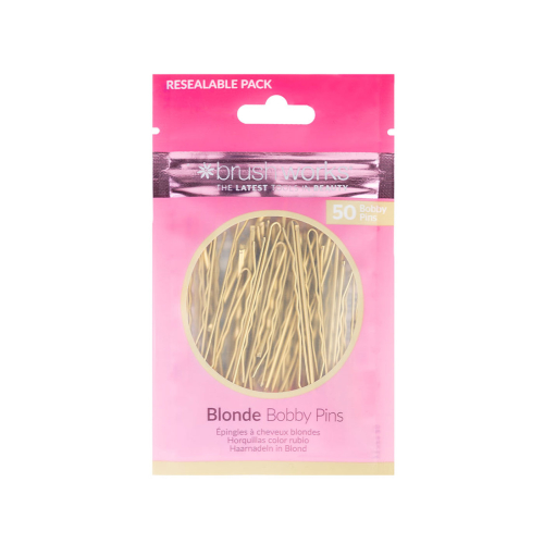 Brushworks - Set di 50 forcine Bobby Pins - Biondo