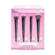 Brushworks - Set di pennelli Buff and Blend Face Set
