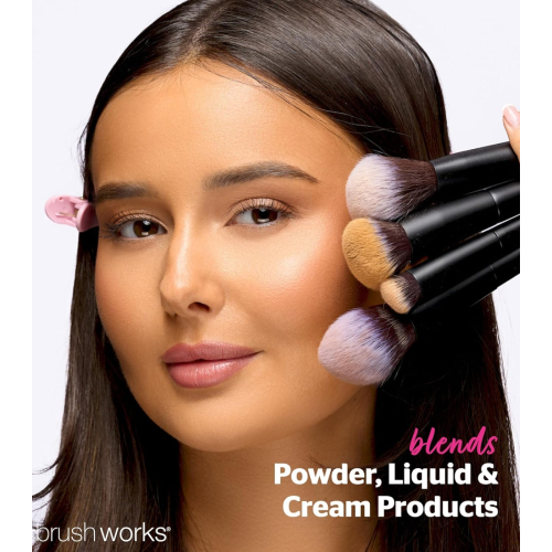 Brushworks - Set di pennelli Buff and Blend Face Set