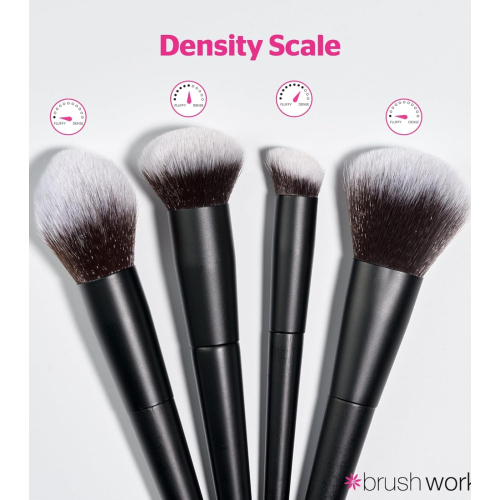 Brushworks - Set di pennelli Buff and Blend Face Set