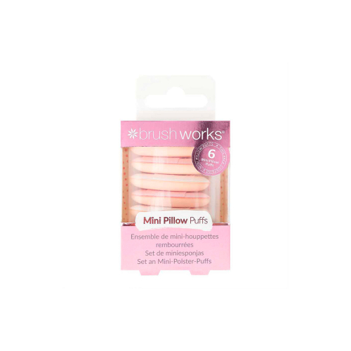 Brushworks - Mini set di puff per il trucco