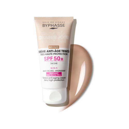 Byphasse - Crema viso colorata antietà SPF 50+ - Bronze